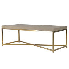 The organically inspired hexagonal top sit on geometrically contoured iron. Faux Shagreen Coffee Table Living Room From Breeze Furniture Uk