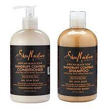 Shea Moisture African Black Soap Dandruff Control Shampoo Conditioner Set Of 2 For Dry Itchy Shea Moisture Products Dandruff Control Dandruff Control Shampoo