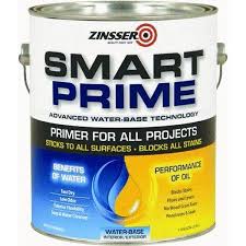 Zinsser Smart Prime Interior Exterior Stain Blocking Primer Water Based Primer Primer Rustoleum