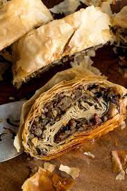 Mushroom And Wild Rice Strudel Recipe Recipe Stuffed Mushrooms Recipes Strudel Recipes