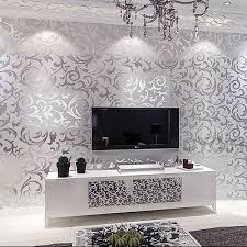 Leaves Pattern Luxury Grey Textured Wallpaper Modern Gray Vinyl Wall Paper Roll Living Room Bedroom Background Home Decoration Aliexpress Mobile Wallpaper Living Room Home Wallpaper Damask Wallpaper Bedroom