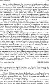 A light which illuminates through all of the The Seven Deadly Sins Jewish Christian And Classical Reflections On Human Nature By Solomon Schimmel New York The Free Press 1992 298 Pages 22 95 Horizons Cambridge Core