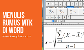 Kumpulan rumus cepat microsoft word ctrl+n membuat dokumen baru ctrl+o membuka dokumen. Cara Mudah Menulis Rumus Matematika Di Ms Word Kang Ghani