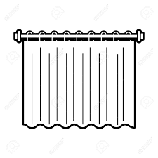 Curtain shower baby shower bidet shower bridal shower shower gel curtain wall. Shower Curtain Clean Interior Element For Bathroom Vector Illustration Royalty Free Cliparts Vectors And Stock Illustration Image 88186995