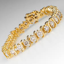 We've been serving our community since 1979, and have earned the trust and loyalty of our many. Estate 7 Carat S Link Diamond Tennis Bracelet 14k Yellow Gold 6 75