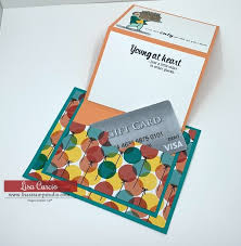 Everybody loves getting gift cards for special occasions right?! How To Make A Gift Card Holder With A Fancy Fold Lisa S Stamp Studio
