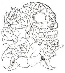 Fuzzy's advanced adult coloring pages include simple and complex flower, animal, and pattern coloring book oh, how i love to color! Skull Tattoos For Females Jpg 841 949 Skull Coloring Pages Rose Coloring Pages Tattoo Coloring Book