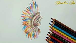 1001 ideas for cool things to draw photos and tutorials. Color Pencil Drawing An Abstract Face Easy Youtube