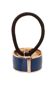 Wear these 3 statement hair accessories. Atelier Enamel Cuff Pony France Luxe