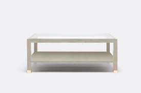 A perfectly cubed bedside table with a drawer for storage and antique brass finished accents. Lafeu Faux Shagreen Coffee Table With Glass Top Furniture Shagreen Coffee Table Coffee Table