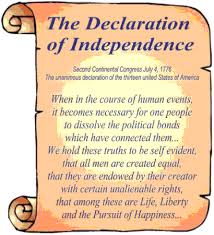 Declaration Of Indeendence Scroll Declaration Of Independence Declaration Independence
