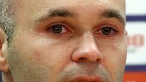 Image result for INiesta bids farewell to barca