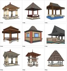 Sketchup 3d Models 9 Types Of Asia Style Pavilion Design Sketchup Models V 3 Restaurantdesign Arsitektur Arsitektur Rumah Rumah Indah