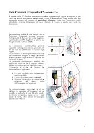 03.classe2.proiezioni ortogonali di un parall. Assonometria E Prospettiva Docsity