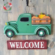 Maybe you would like to learn more about one of these? Vintage Truck Sign Fall Truck Sign Green Truck Welcome Sign Etsy Vintage Truck Green Truck Fall Truck