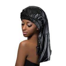 Annie Max Jumbo Braid Shower Cap Black In 2021 Hair Scarf Styles Scarf Hairstyles African Hair Braiding Styles