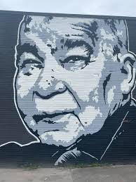 The new mural of CURLIN, the King of Hill 'n' Dale Farms,