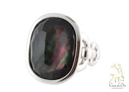 Honora Black Mother Of Pearl Ring Honora Pearls Pearl Ring Rings