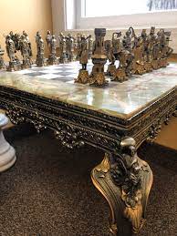 They can be used as a study table, for décor purposes, displaying your beautiful chess set or for your home office work. Chess Set Table I Inherited From My Grandfather Gaming