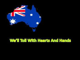 The Official Full Version Of The Australian National Anthem With Lyrics Australian National Anthem Australian Maps National Anthem