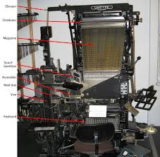 The digitally encoded machine readable. Linotype Machine Wikipedia