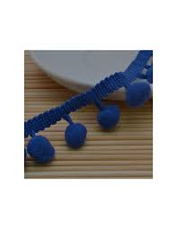 passamaneria Nastro frangia con pon pon Ottima Qualità Gioie d'Oriente