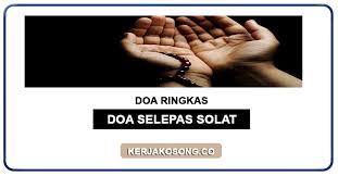 Minta perindahkan diri dengan sifat takwa. Doa Selepas Solat