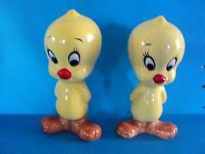 Tweety Bird Salt And Pepper Shakers Vintage Tweety Bird Salt Pepper Shakers Looney Tunes Warner Bros Rare Stuffed Peppers Salt And Pepper Set Salt Pepper Shakers