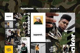Each mschf drop builds on their . Hypebeast Instagram Puzzle Creative Photoshop Templates Creative Market