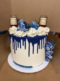 In choosing designs for your 50 birthday cakes, you have to consider the celebrant's interest and personality. Hennessy Blue Drip Cake Alcohol Birthday Cake Alcohol Cake Liquor Cake