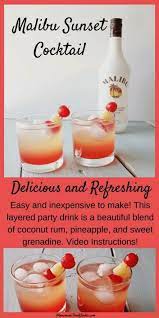 Découvrez les ingrédients, ustensiles et étapes de préparation. Malibu Sunset Cocktail Recipe Although This Tropical Drink Is Especially Fun For Sum In 2020 Mixed Drinks Recipes Sunset Cocktail Recipe Malibu Sunset Cocktail Recipe
