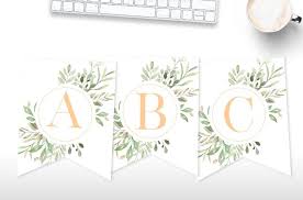 Print the entire alphabet and display on the wall or create your . Free Printable Floral Banner World Of Printables