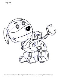 Learn How To Draw Robo Dog From Paw Patrol Paw Patrol Step By Step Drawing Tutorials Dog Coloring Page Coloring Pages Free Printable Coloring Pages