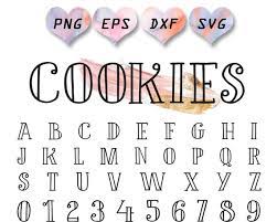 Archive of freely downloadable fonts. Svg Font Cute Font Svg Cute Alphabet Cookie Font Food Font Etsy