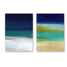 Download beach scene cliparts and use any clip art,coloring,png graphics in your website, document or presentation. Vintage Abstract Seascape Beach Scene Posters Sea Sand Sky Shore Blue Nordicwallart Com