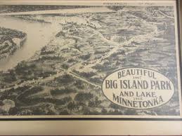 Lake minnetonka is minnesota's ninth largest lake and is popular among boaters, sailors, and fishermen making it the perfect spot for a family outing. Big Island Pictorial Map And Framed Vintage Lake Minnetonka Postcards Pin Up Art Designer Clothes Handbags Shoes Jewelry Collectibles More K Bid