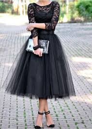 Grey Bridesmaid Dress 2015 Modest Black Tea Length Bridesmaid Dress A Line Three Qua Prom Dresses Long With Sleeves Prom Dresses With Sleeves Tulle Prom Dress