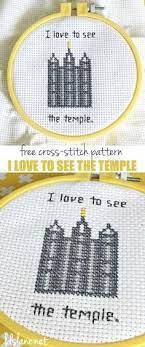 Over 19,000 patterns & kits. I Love To See The Temple Free Pattern Lds Lane Lds Cross Stitch Activity Day Girls Cross Stitch Patterns Free