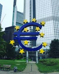 Euro Symbol Euro Skulptur Frankfurt Germany Deutschland Euro Frankfurt Germany Frankfurt Germany
