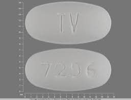 TV 7296 Pill White Oval - Pill Identifier