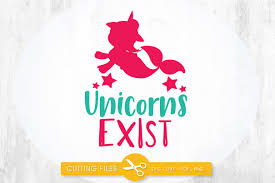 Download Mermaid Unicorns Exist Graphic By Prettycuttables Creative Fabrica SVG Cut Files