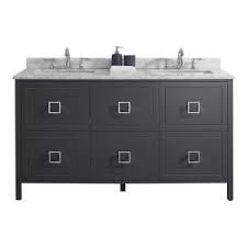 Home Decorators Collection Drexel 60 In W Vanity In Charcoal With Marble Vanity Top In White With White Sink Drexel 60c The Home Depot In 2020 Marble Vanity Tops Bathroom