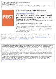 We are now on facebook and instagram! Pdf Efficacy Of Insect Nets For Cabbage Production And Pest Management Depending On The Net Removal Frequency And Microclimate