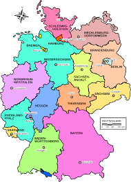 Monatlicher klimastatus deutschland (quelle bild links: Datei Map Germany Lander De Svg Wikipedia