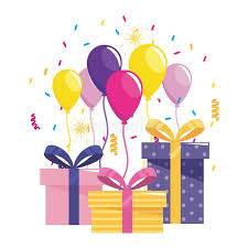 Gftbx 'happy birthday' personalized engraved rectangular wooden photo plaque gift for girlfriend (5 x 4 inches, brown) 4.0 out of 5 stars. Happy Birthday Gifts And Balloons Design Stock Vector Illustration Of Party Decorated 151571555