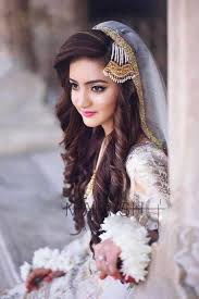 For pakistani bridal girls and women party hairstyles for long hair in pakistan medium short length pictures images how to style step by step with wash your hair 3 to 4 hours before getting ready for the party. 9 Most Charming Pakistani Bridal Hairstyles Style N Stylu