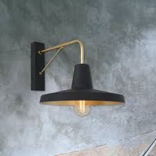 Black And Gold Lighting Black Gold Modern Wall Light Cl 41134 E2 Contract Lighting Uk Wall Lights Wall Sconce Lighting Modern Wall Lights