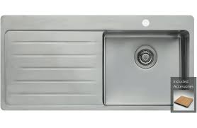 right hand single bowl inset sink