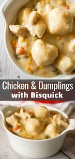 Bisquick Dumplings For Stew Chicken And Dumplings With Bisquick Is A Hearty Comfort Food Dish Loaded With Pie Bisquick Recipes Dinner Chicken Dinner Recipes Chicken And Bisquick Dumplings