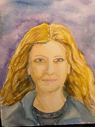 Finished watercolor. Man people are tricky. I hope my friend sees his  resemblance.